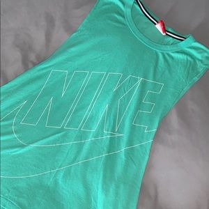 Teal Nike Muscle Tee